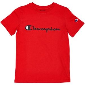 Red Champion Short Sleeve Tee